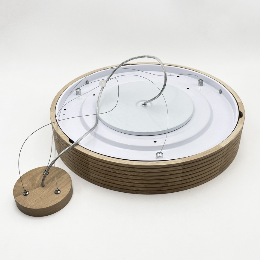 Brilagi - LED liustra ant laido CARVALHO MODERN 3xE27/60W/230V ąžuolas, skersmuo 47,5 cm