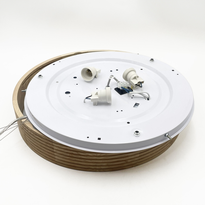 Brilagi - LED liustra ant laido CARVALHO MODERN 3xE27/60W/230V ąžuolas, skersmuo 47,5 cm