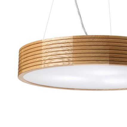 Brilagi - LED liustra ant laido CARVALHO MODERN 3xE27/60W/230V ąžuolas, skersmuo 47,5 cm