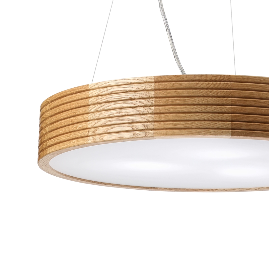 Brilagi - LED liustra ant laido CARVALHO MODERN 3xE27/60W/230V ąžuolas, skersmuo 47,5 cm