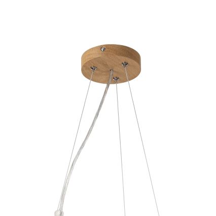 Brilagi - LED liustra ant laido CARVALHO MODERN 3xE27/60W/230V ąžuolas, skersmuo 47,5 cm