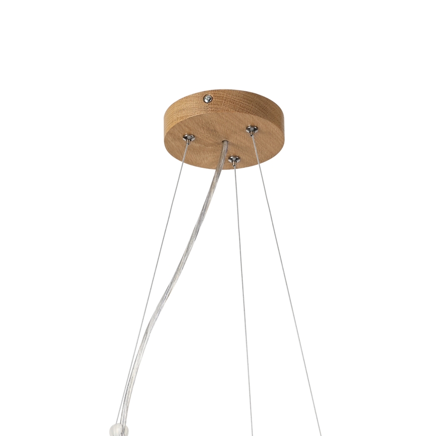 Brilagi - LED liustra ant laido CARVALHO MODERN 3xE27/60W/230V ąžuolas, skersmuo 47,5 cm