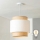 Brilagi - LED liustra ant laido CERIA 1xE27/40W/230V skersm. 30 cm smėlinė/balta