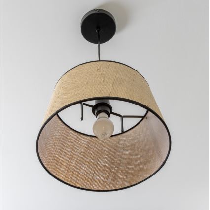 Brilagi - LED liustra ant laido CERIA 1xE27/40W/230V skersm. 35 cm smėlinė