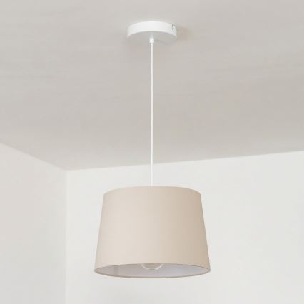 Brilagi - LED liustra ant laido CERIA 1xE27/40W/230V, skersmuo 30 cm, smėlinė