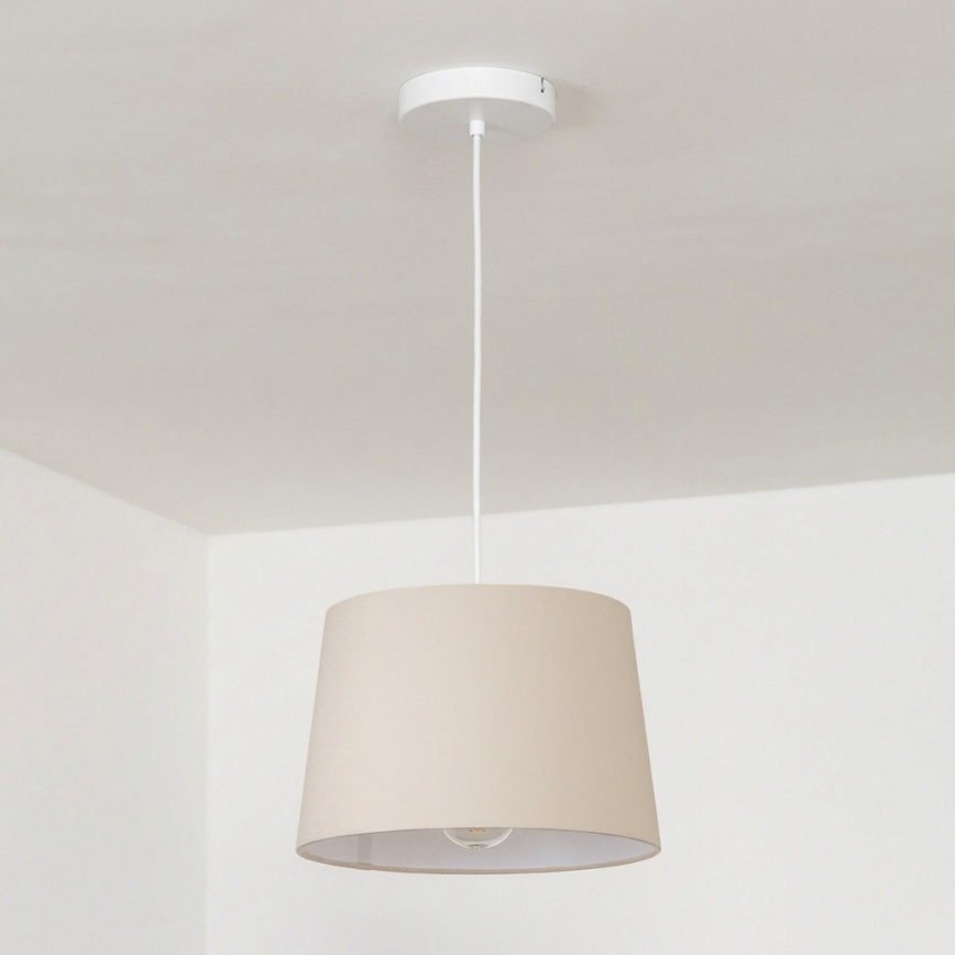 Brilagi - LED liustra ant laido CERIA 1xE27/40W/230V, skersmuo 30 cm, smėlinė