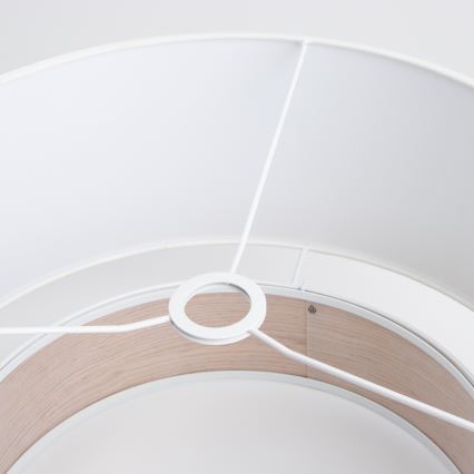 Brilagi - LED liustra ant laido CERIA 1xE27/40W/230V skersmuo 50 cm balta/smėlio