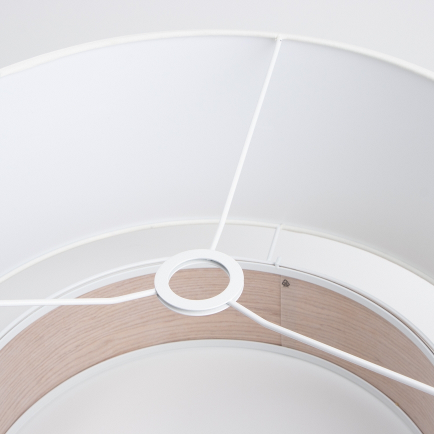 Brilagi - LED liustra ant laido CERIA 1xE27/40W/230V skersmuo 50 cm balta/smėlio