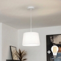 Brilagi - LED liustra ant laido CERIA 1xE27/40W/230V Ø 30 cm balta