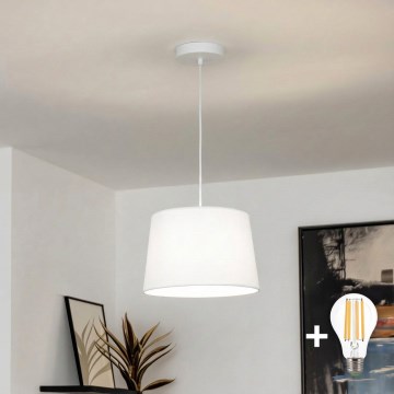 Brilagi - LED liustra ant laido CERIA 1xE27/40W/230V Ø 30 cm balta