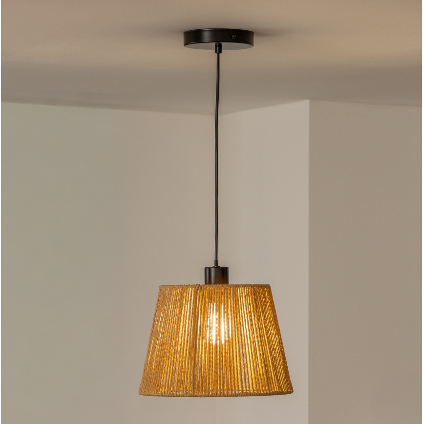 Brilagi - LED liustra ant laido CERIA BOHO 1xE27/40W/230V skersmuo 28 cm ruda