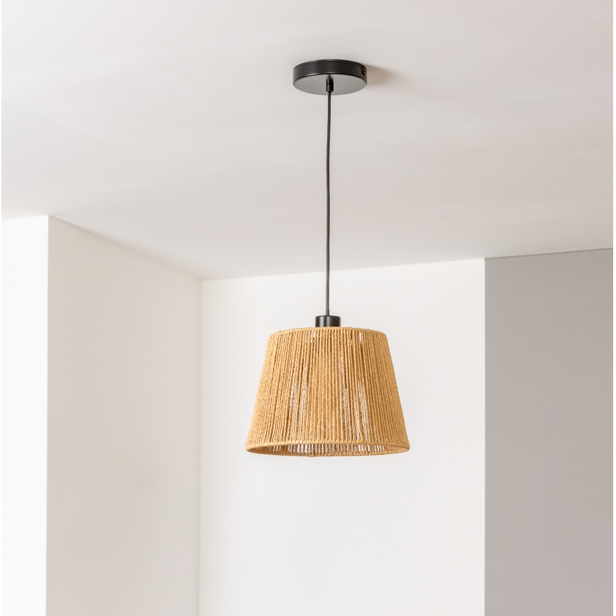 Brilagi - LED liustra ant laido CERIA BOHO 1xE27/40W/230V skersmuo 28 cm ruda