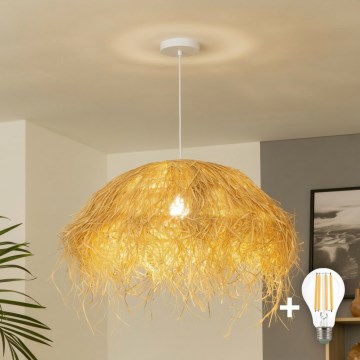 Brilagi - LED liustra ant laido CERIA BOHO 1xE27/40W/230V skersmuo 60 cm, rafija