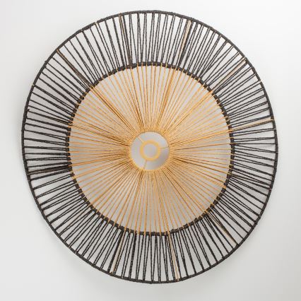 Brilagi - LED liustra ant laido CERIA BOHO 1xE27/40W/230V, skersmuo 80 cm, juoda/ruda