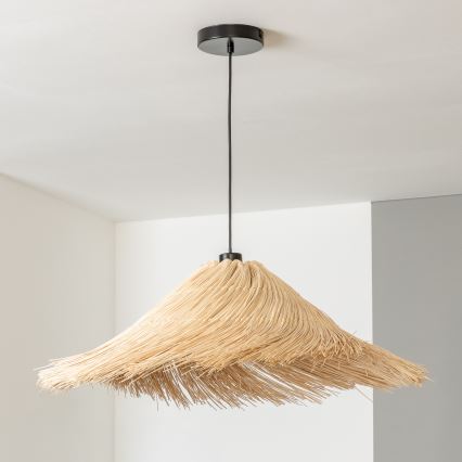 Brilagi - LED liustra ant laido CERIA BOHO 1xE27/40W/230V Ø 100 cm, iš rotango