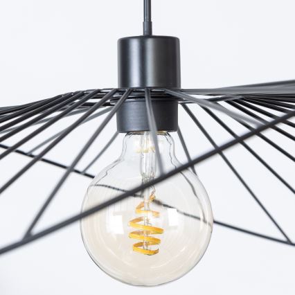 Brilagi - LED liustra ant laido CERIA WIRE 1xE27/40W/230V 60x80 cm juoda