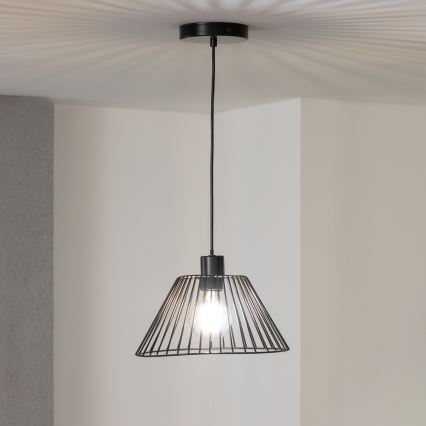 Brilagi - LED liustra ant laido CERIA WIRE 1xE27/40W/230V skersmuo 30 cm juoda