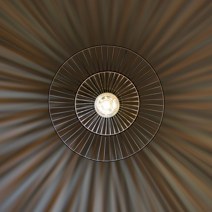 Brilagi - LED liustra ant laido CERIA WIRE 1xE27/40W/230V Ø 38 cm juoda