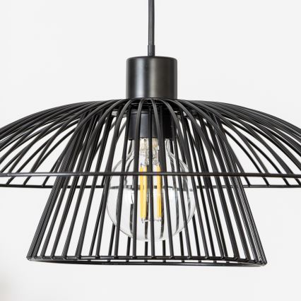 Brilagi - LED liustra ant laido CERIA WIRE 1xE27/40W/230V Ø 38 cm juoda