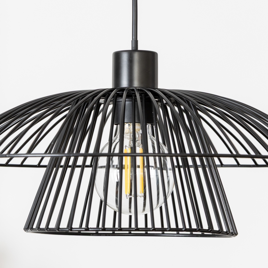 Brilagi - LED liustra ant laido CERIA WIRE 1xE27/40W/230V Ø 38 cm juoda