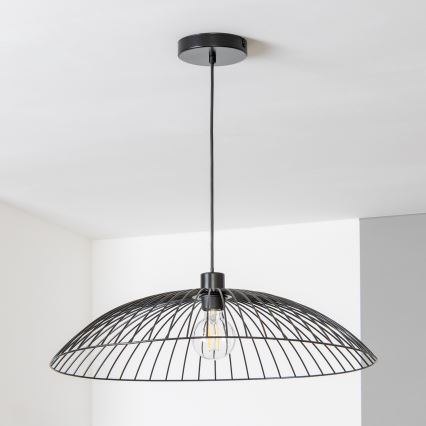 Brilagi - LED liustra ant laido CERIA WIRE 1xE27/40W/230V Ø 60 cm juoda