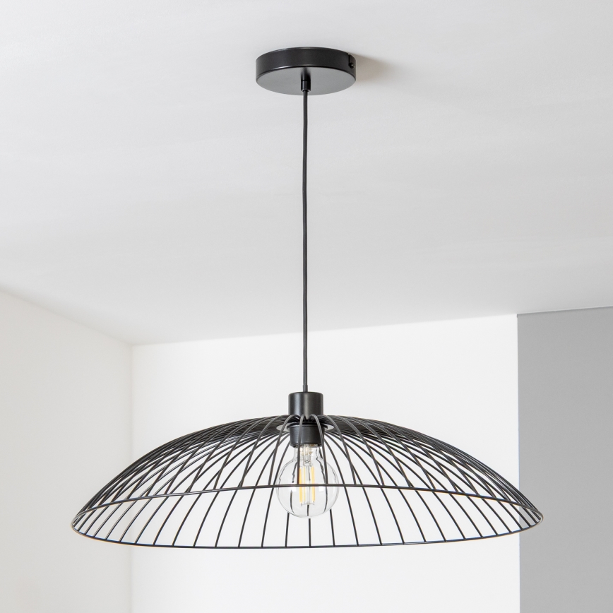 Brilagi - LED liustra ant laido CERIA WIRE 1xE27/40W/230V Ø 60 cm juoda