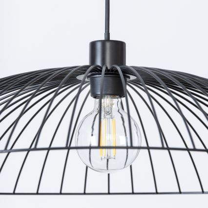 Brilagi - LED liustra ant laido CERIA WIRE 1xE27/40W/230V Ø 60 cm juoda