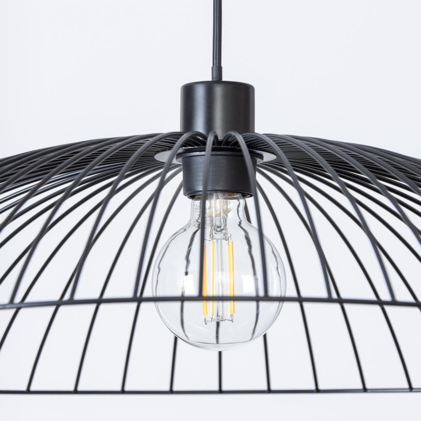 Brilagi - LED liustra ant laido CERIA WIRE 1xE27/40W/230V Ø 60 cm juoda