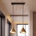 BRILAGI - LED Liustra ant laido CONE DOUBLE 2xGX53/15W/230V auksinė