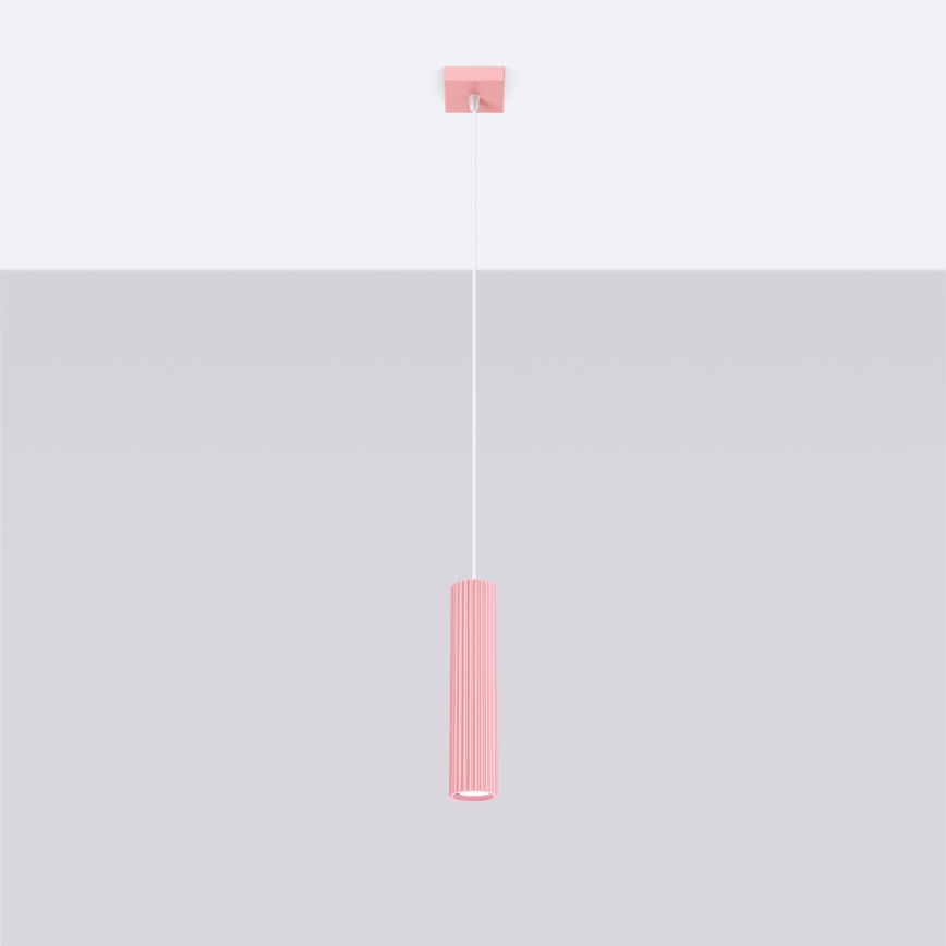 Brilagi - LED liustra ant laido CRESTO 1xGU10/10W/230V rožinė