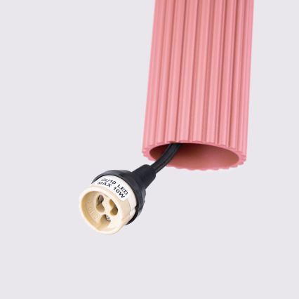 Brilagi - LED liustra ant laido CRESTO 1xGU10/10W/230V rožinė