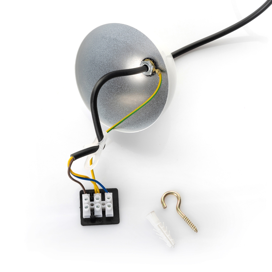 BRILAGI - LED liustra ant laido METALO 1xE27/40W/230V skersmuo 40 cm balta/varinė