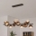 Brilagi - LED liustra ant laido MILLA 10xG9/3W/230V ruda/rūkinė ruda