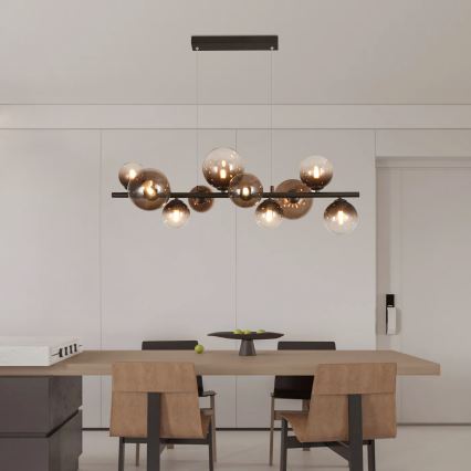 Brilagi - LED liustra ant laido MILLA 10xG9/3W/230V ruda/rūkinė ruda