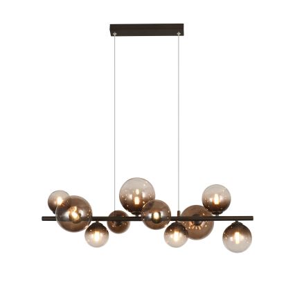 Brilagi - LED liustra ant laido MILLA 10xG9/3W/230V ruda/rūkinė ruda