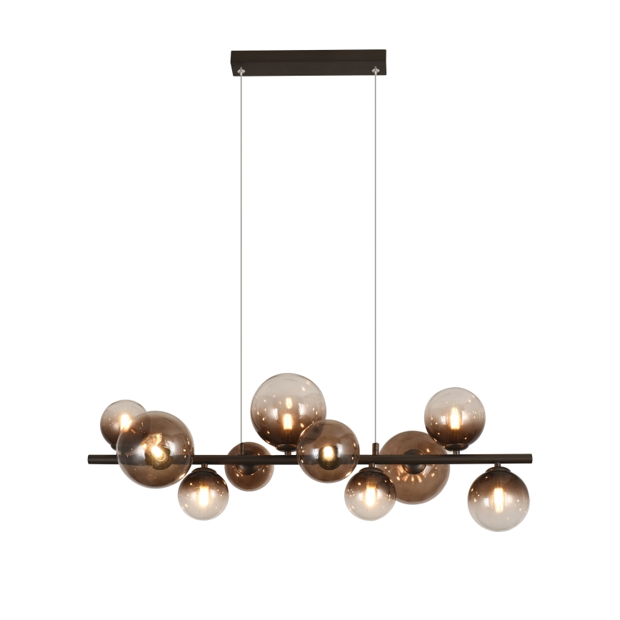 Brilagi - LED liustra ant laido MILLA 10xG9/3W/230V ruda/rūkinė ruda