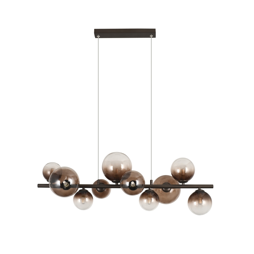 Brilagi - LED liustra ant laido MILLA 10xG9/3W/230V ruda/rūkinė ruda