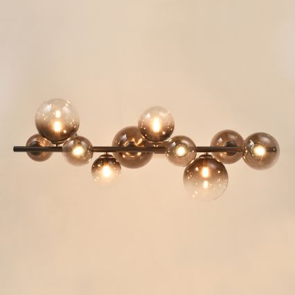 Brilagi - LED liustra ant laido MILLA 10xG9/3W/230V ruda/rūkinė ruda