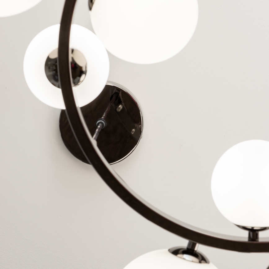 Brilagi - LED liustra ant laido MILLA 15xG9/3W/230V juodas chromas/balta