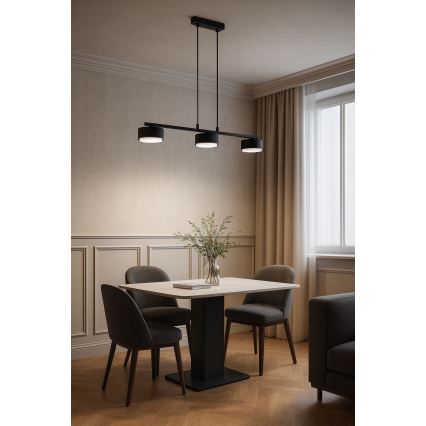 Brilagi - LED liustra ant laido MONO 3xGX53/30W/230V juoda