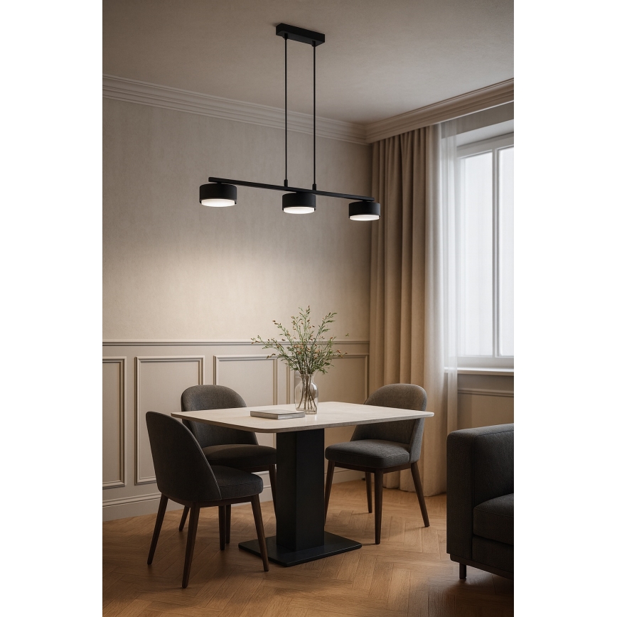 Brilagi - LED liustra ant laido MONO 3xGX53/30W/230V juoda