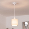 BRILAGI - LED liustra ant laido NUBILA 1xE27/60W/230V skersmuo 14 cm balta/kreminė