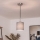 Brilagi - LED liustra ant laido NUBILA 1xE27/60W/230V, skersmuo 14 cm, juoda/šviesiai pilka