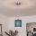 Brilagi - LED liustra ant laido NUBILA 1xE27/60W/230V, skersmuo 14 cm, tamsiai mėlyna