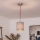 Brilagi - LED liustra ant laido NUBILA 1xE27/60W/230V Ø 14 cm raudona/pilka