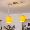 Brilagi - LED liustra ant laido NUBILA 2xE27/60W/230V geltona