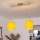 Brilagi - LED liustra ant laido NUBILA 2xE27/60W/230V geltona