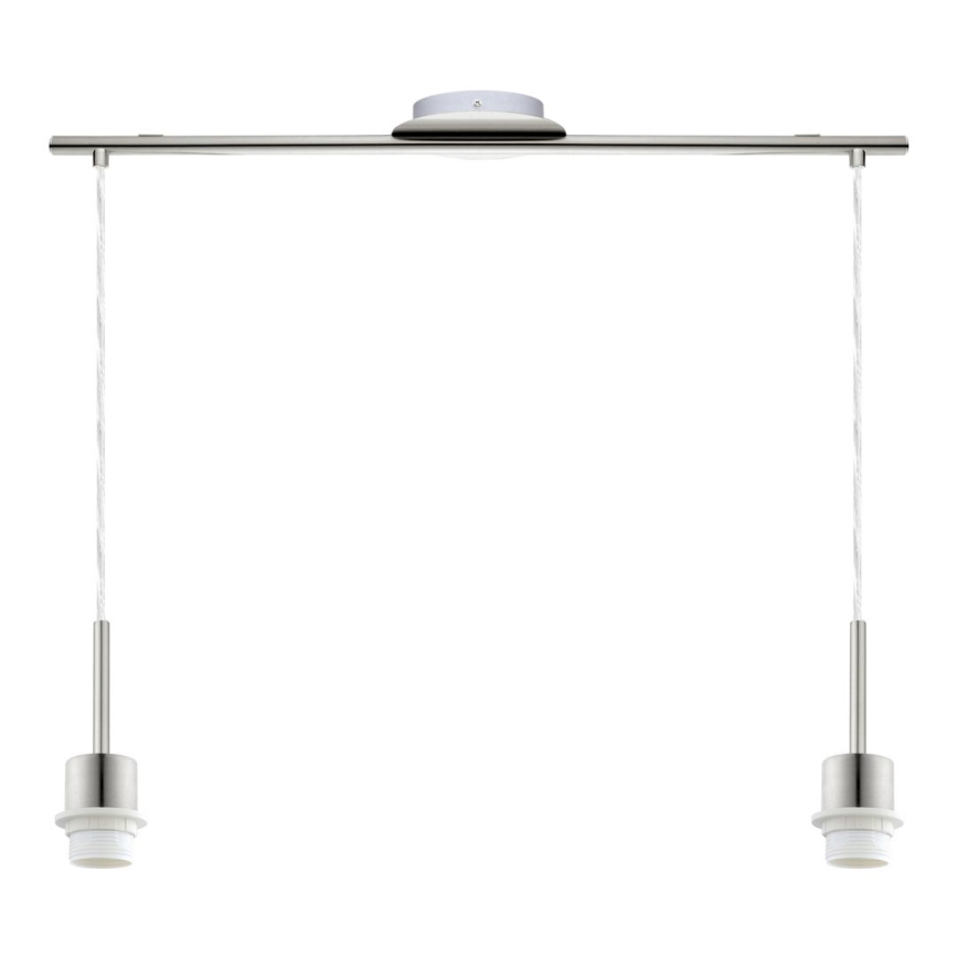 Brilagi - LED liustra ant laido NUBILA 2xE27/60W/230V šviesiai pilka