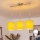 Brilagi - LED liustra ant laido NUBILA 3xE27/60W/230V geltona