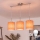 Brilagi - LED liustra ant laido NUBILA 3xE27/60W/230V oranžinė